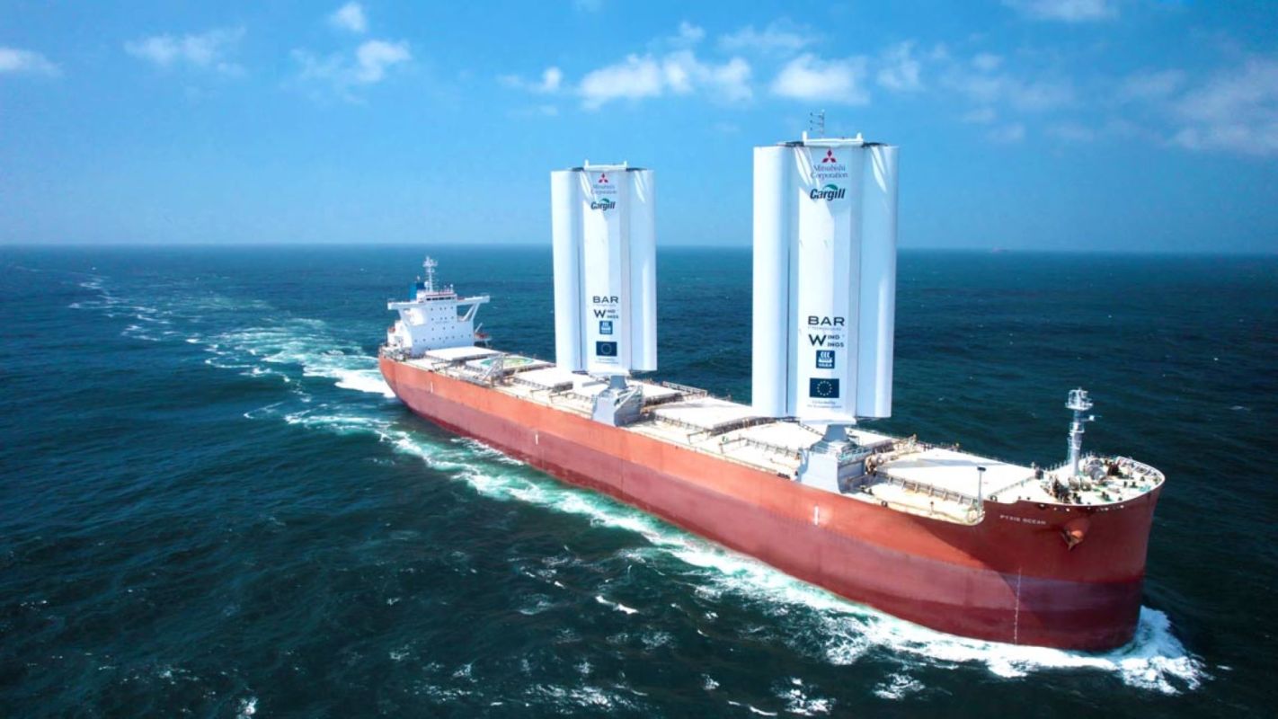 Wind-powered, Cargo ship