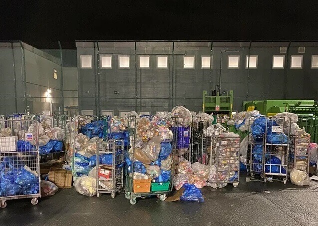 Airport food waste