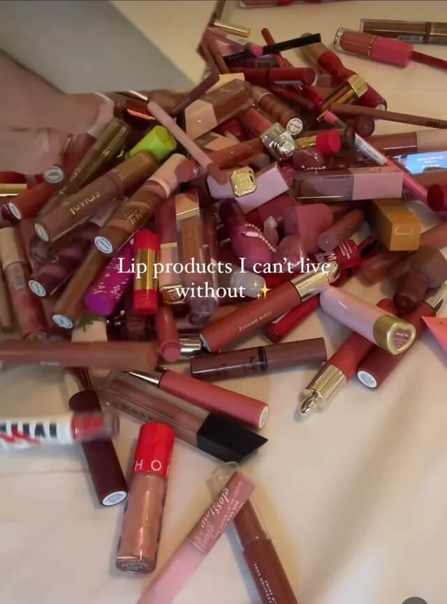 Influencer lipstick collection