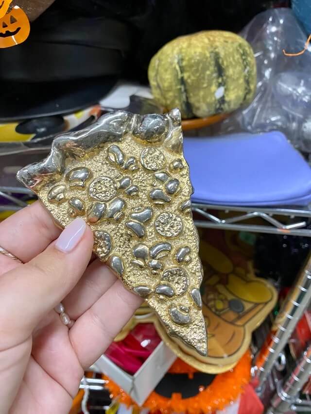 "It’s SUPER HEAVY so whatever the base metal is, it is solid."