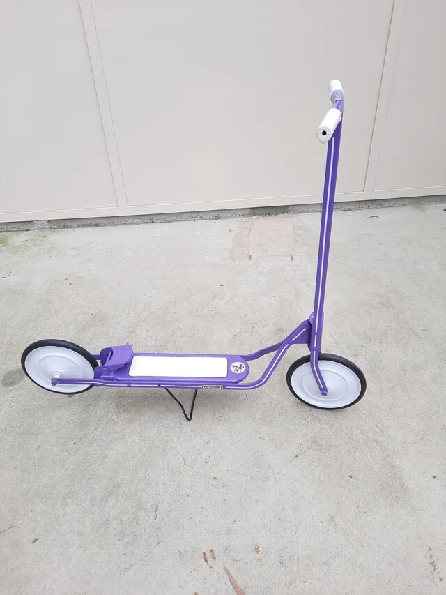 Old scooter restored for his children