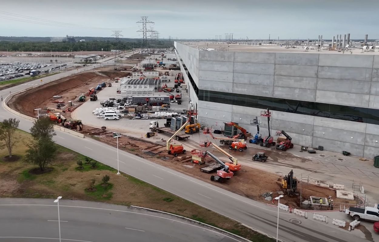 Drone footage above Tesla’s Texas factory sparks mix of excitement and controversy.