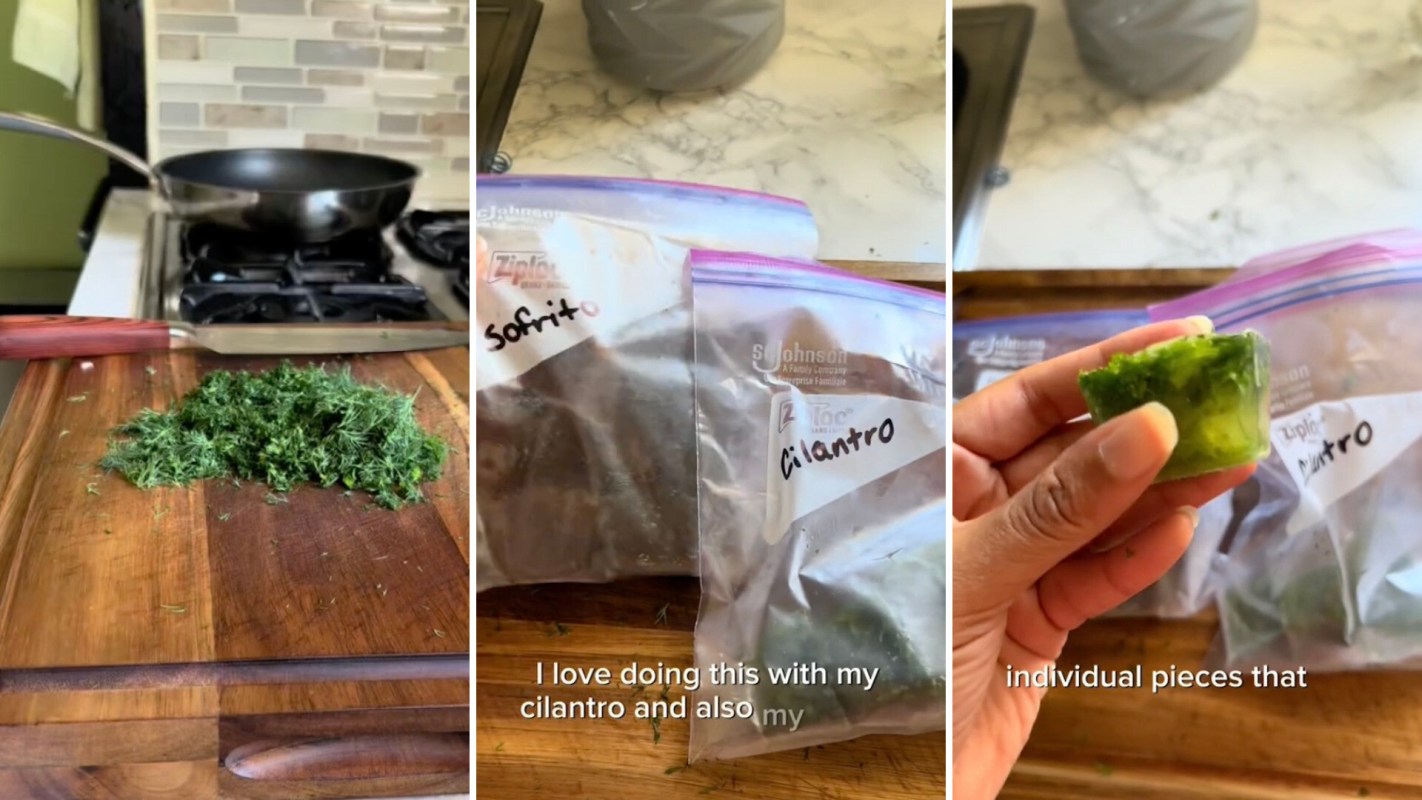 “I love doing this with my cilantro and also my sofrito.”