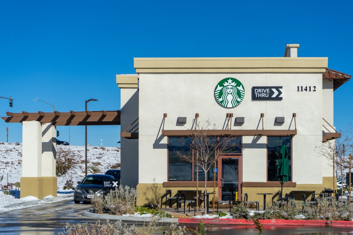 Starbucks has said that most of its transactions, including the approximately four million drinks sold daily, are to-go.