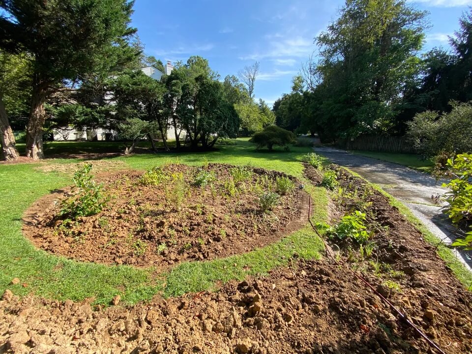 "Lawns actually do contribute to runoff in heavy downpours, and this was all lawn beforehand."