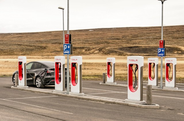 Superchargers can charge EVs up to 200 miles in just 15 minutes.