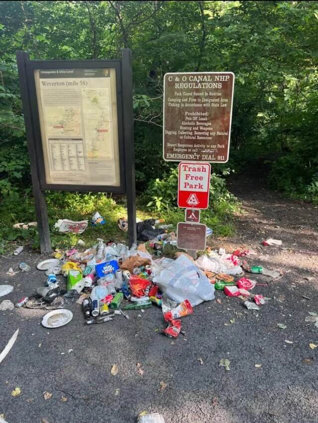 "Somebody should reconsider that trash can free park."