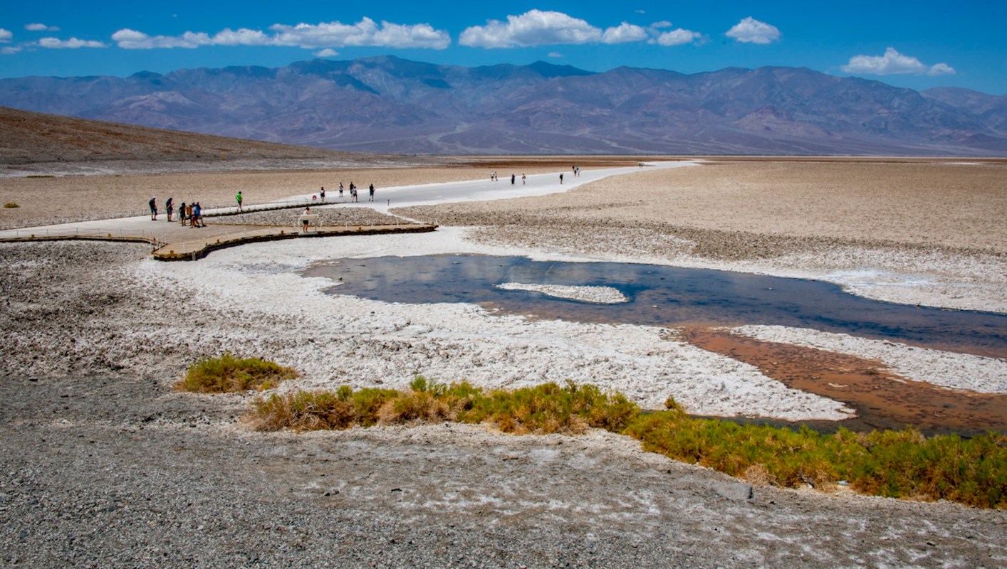 Death Valley is the driest place in North America, typically seeing just two inches of rain per year.