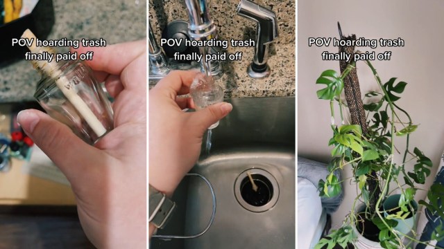 "Hoarding trash finally paid off."