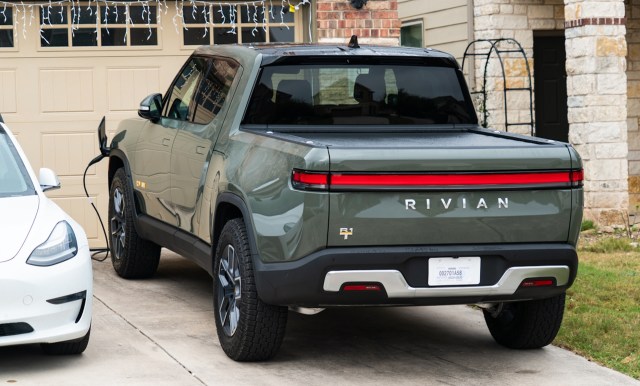 Rivian owners can now request a free adapter by scanning a QR code on their vehicle's navigation screen.