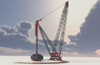 "Its low ground bearing capacity also means the crane can be used all over the world."