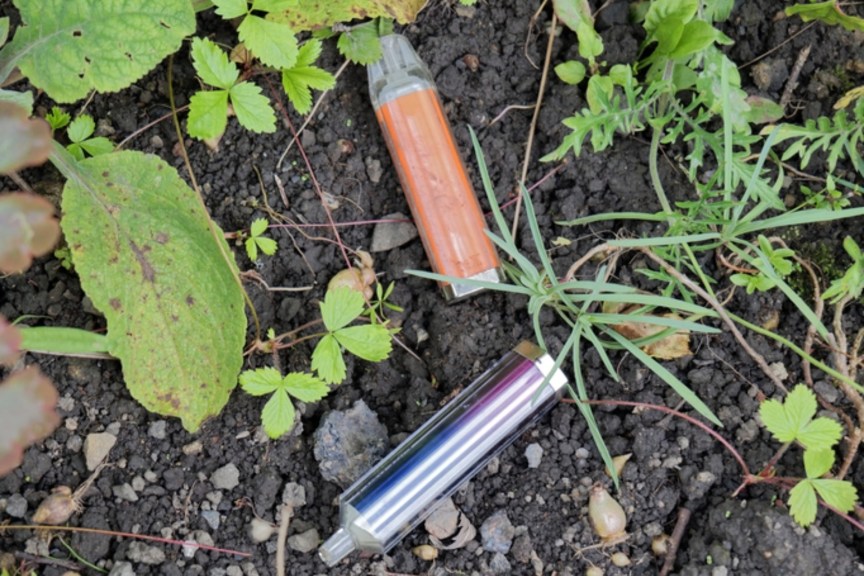 Image of single-use vapes found on ground sparks outrage: 'Two in my yard  the other day'