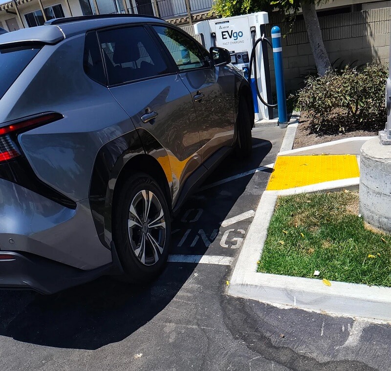 "The only way to use this charging station is to block the handicap access to the parking lot."
