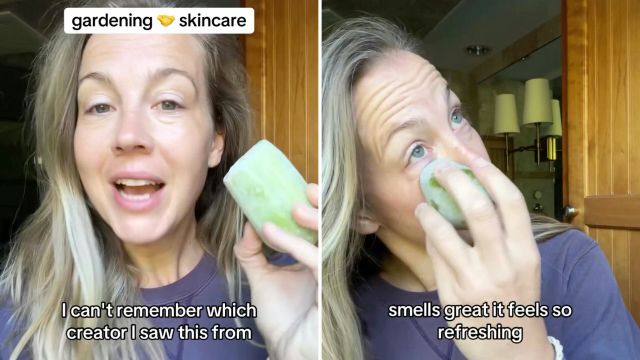 This suggestion is a way to amp up your self-care while using a cucumber that might otherwise end up in your compost.