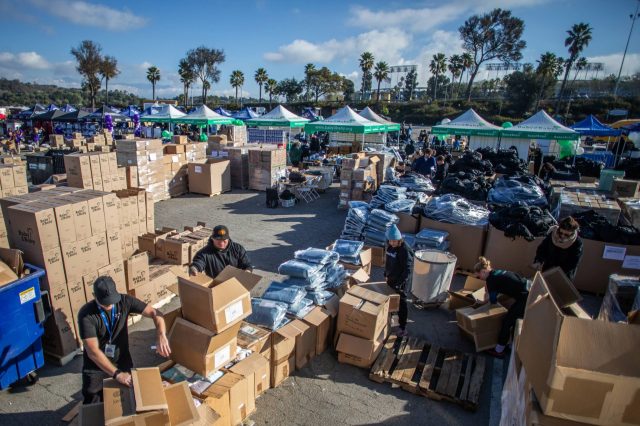 Likely driven by the best intentions, many people responded to the emergency by emptying their wardrobes.