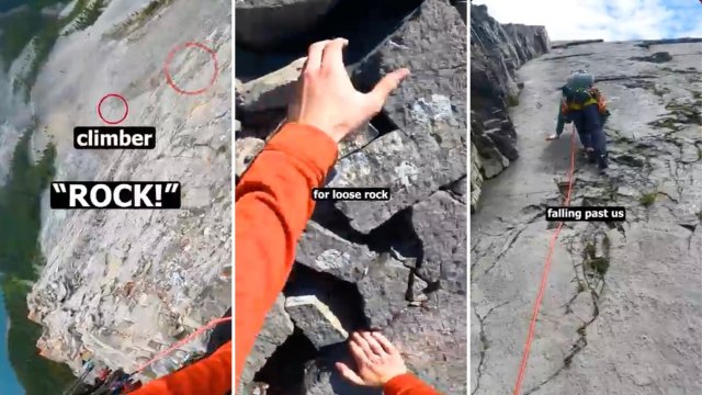 "Despite being very careful, even I couldn't fully avoid the loose rocks."