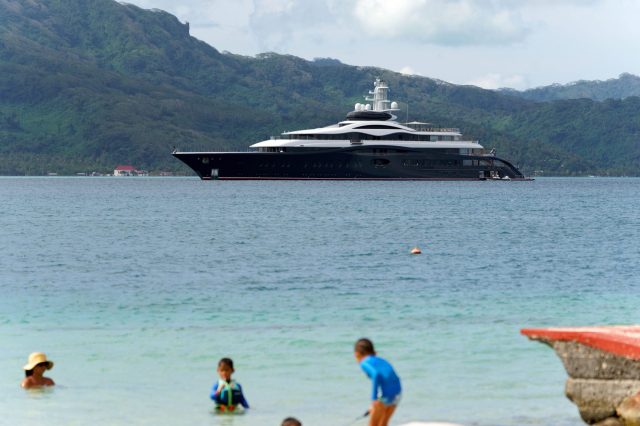 Named “LAUNCHPAD,” the superyacht is nearly 400 feet long.