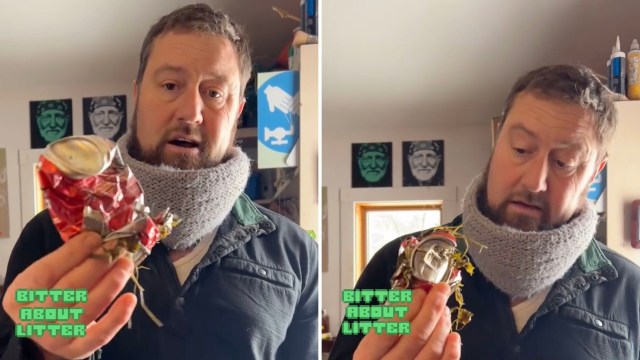 "You never know where your trash might end up."