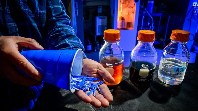 They searched for a readily available material that had a high supply of hydrocarbons and found what they needed.