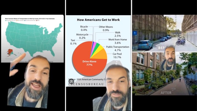 "If we had better infrastructure, we would use public transportation more."