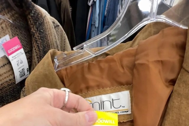 "It's well known here that you don’t go to goodwill."