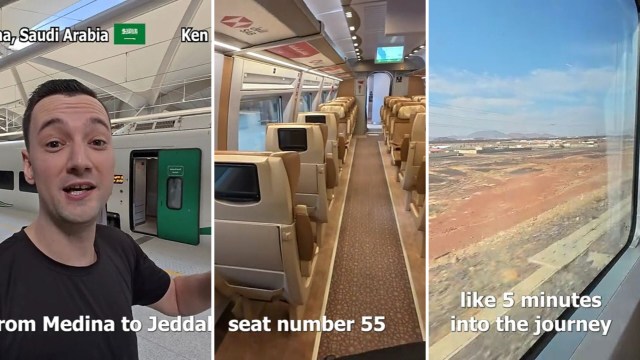 "Taking a train gives me the opportunity to see the country I'm traveling through."