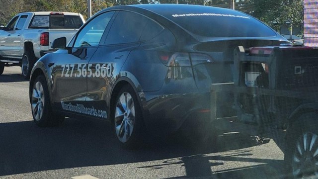 "At least the car is electric?"