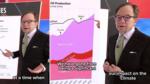 "We are actually producing oil and gas at record amounts."