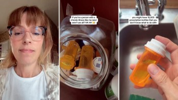 The hack helps to keep pill bottles out of landfills.