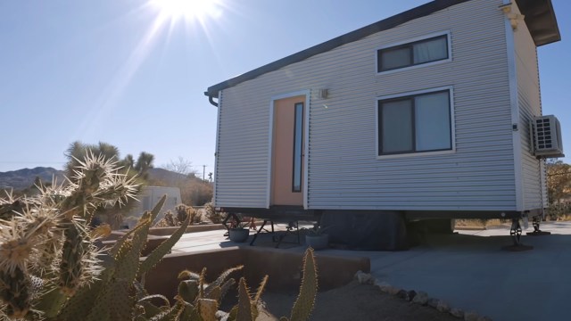 "Little Nook" has an open-concept layout inside.