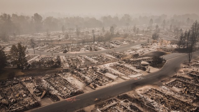 The debris that the inferno left behind is full of highly toxic materials.