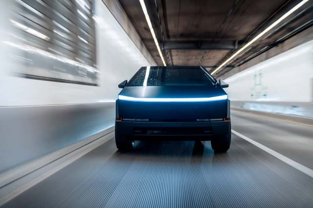 The Cybertruck is one of the few vehicles to employ steer-by-wire technology.