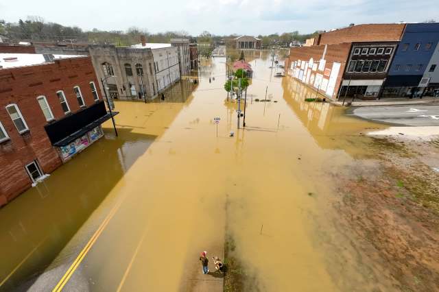 "This part of Tennessee was hit hard by record-breaking rainfall and a slew of severe storms."