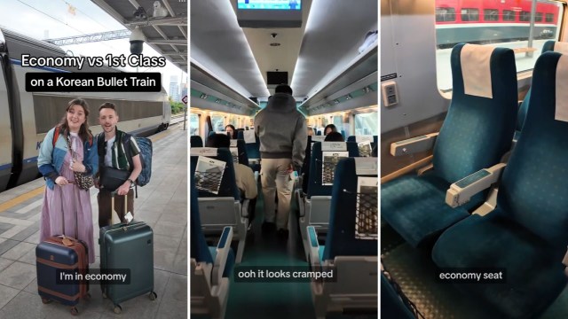 "I'd definitely go first class."