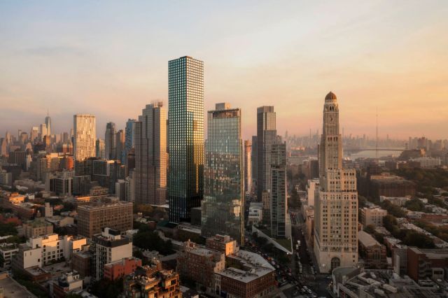 The upcoming skyscraper has financial appeal.