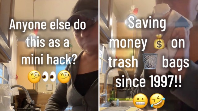 "Even have a bag full of bags."