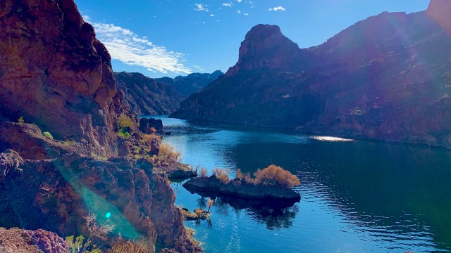 The Colorado River runs through seven states.