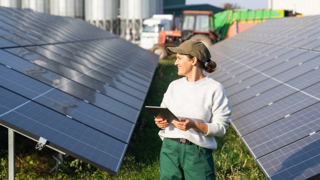 "If a farmer owns 10 acres of land, and they choose to convert one or two acres to a solar array, that could produce enough income for them to feel security for their whole operation."