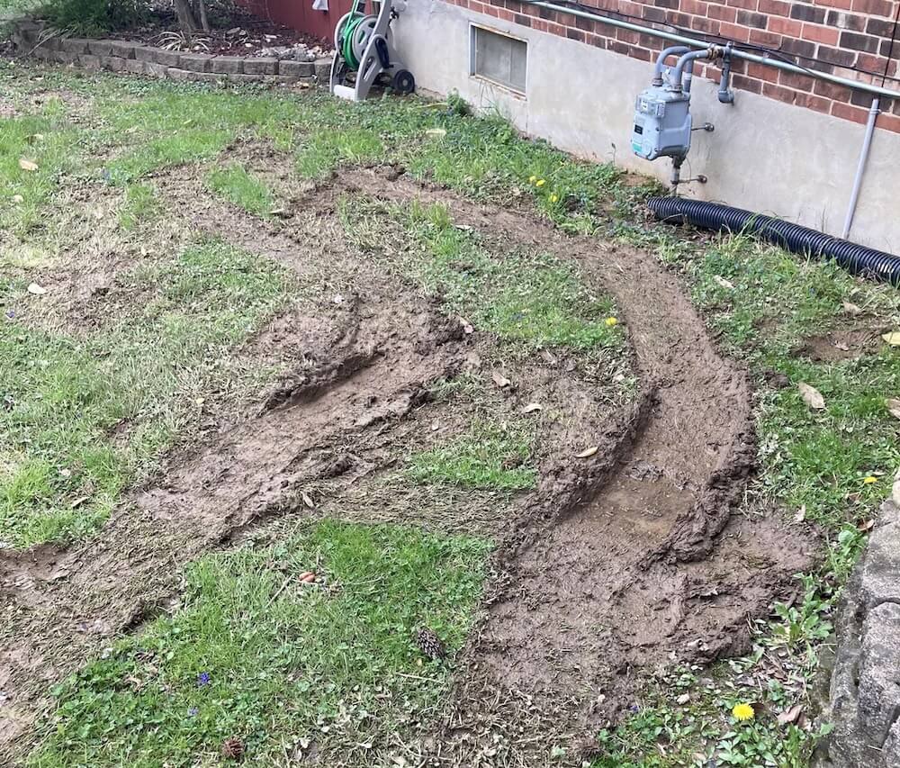 "Is there a way to compel them to fix my lawn and clean up their mess?"