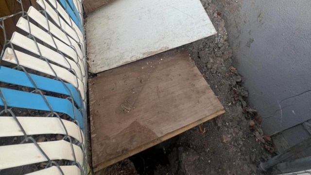 "They need to fix their sewer line. Or stop using it."