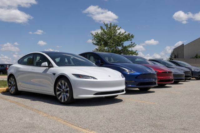 Tesla car lot