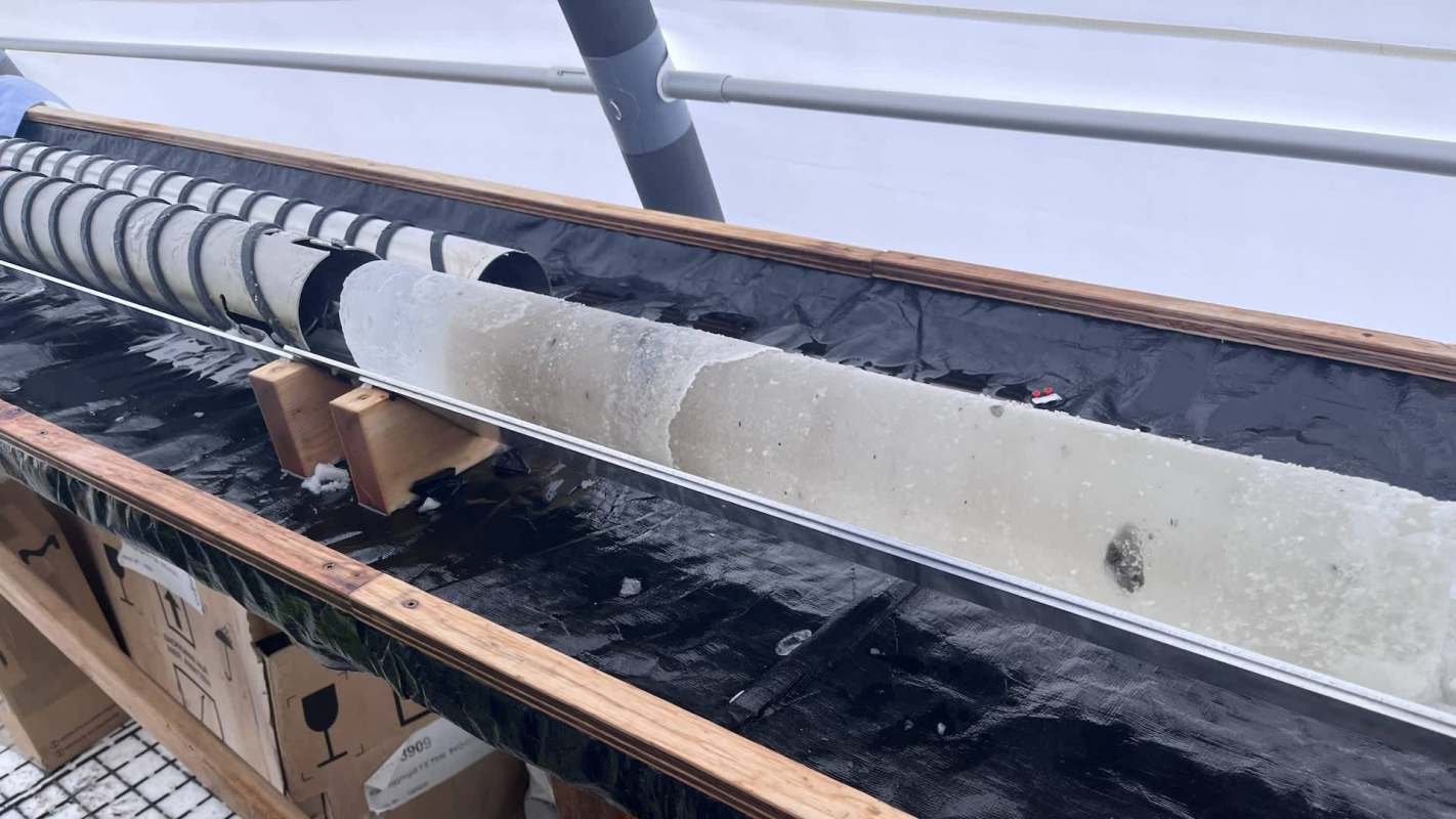 "It has logistically been a challenging project, so I am so excited to successfully retrieve the ice core from Müller."