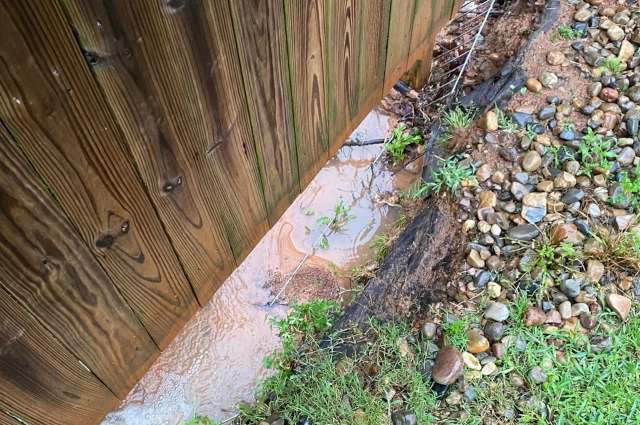 Just last spring, they had spent thousands of dollars fixing a similar issue in their yard.