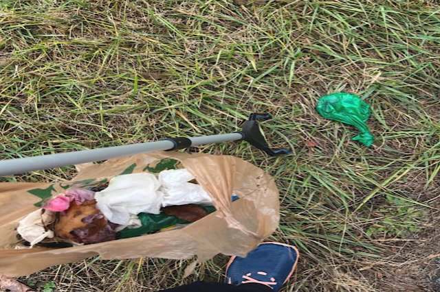 The bags they had removed were just a small sample of what had been left behind in the park.