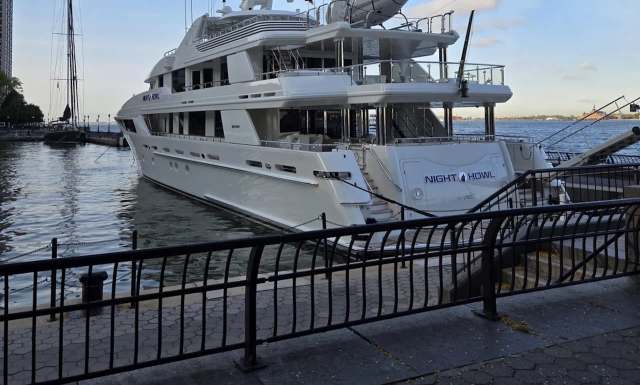 The yacht was identified as the Night Howl, a $65-million vessel.