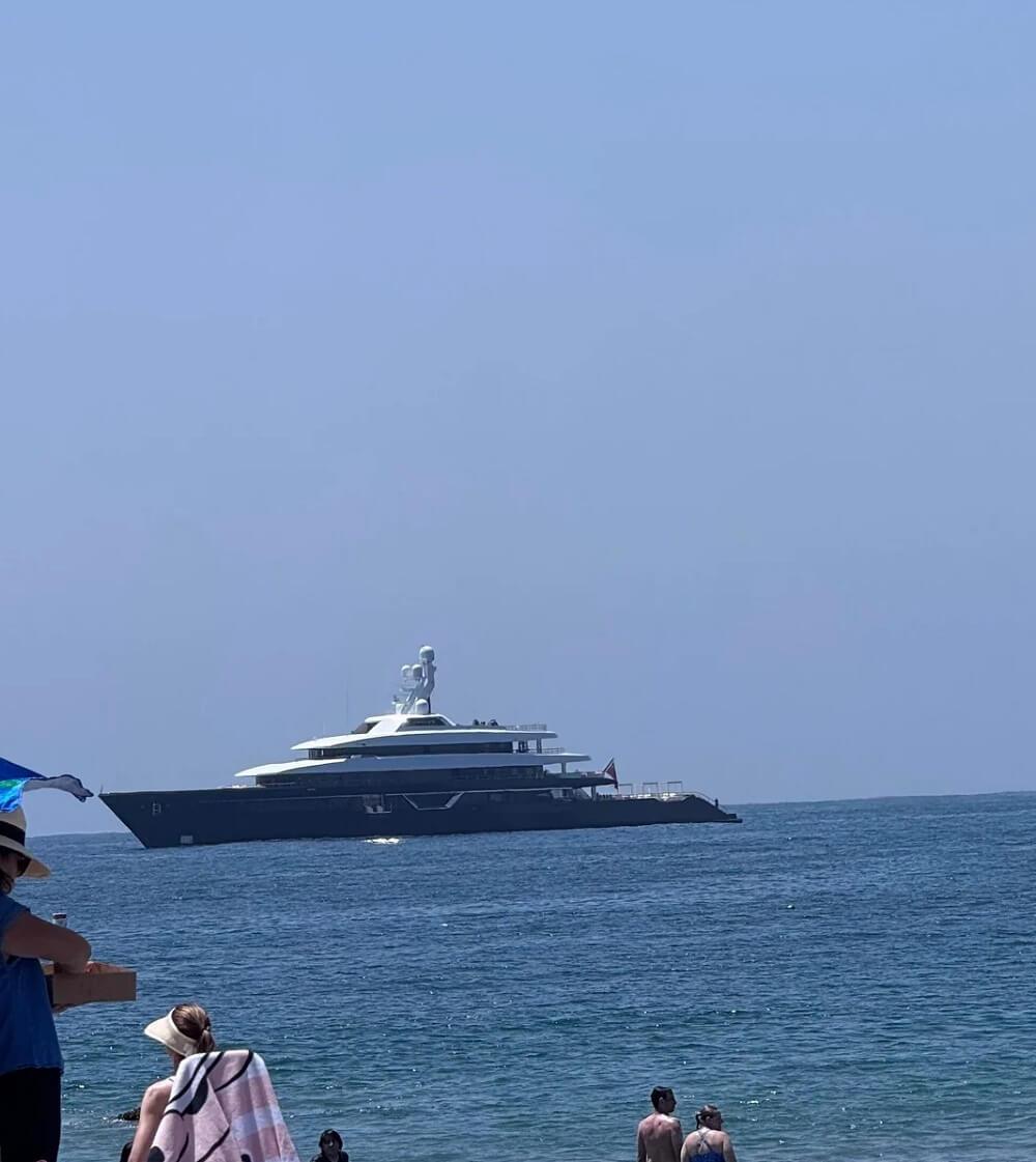 Photos of massive superyachts floating off US coast spark outrage ...