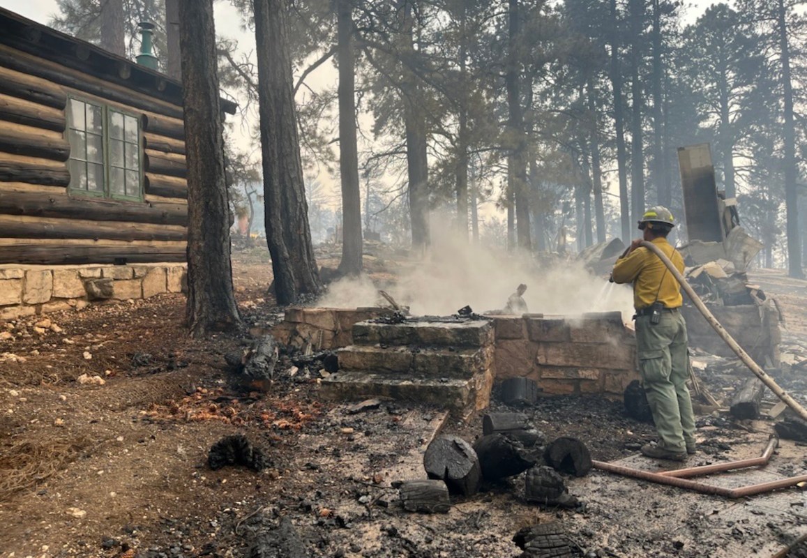 Guests and workers were safely evacuated.