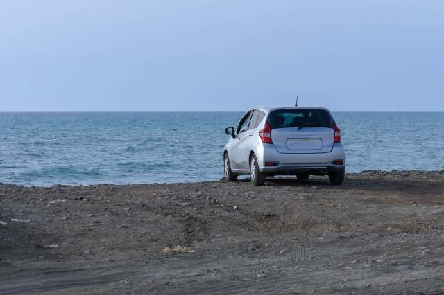 This specific beach was off-limits for beach driving.