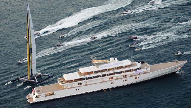 It proved too large to enter the harbor.