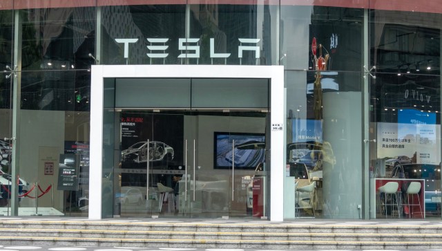 A human safety monitor was in the Model Y's passenger seat.